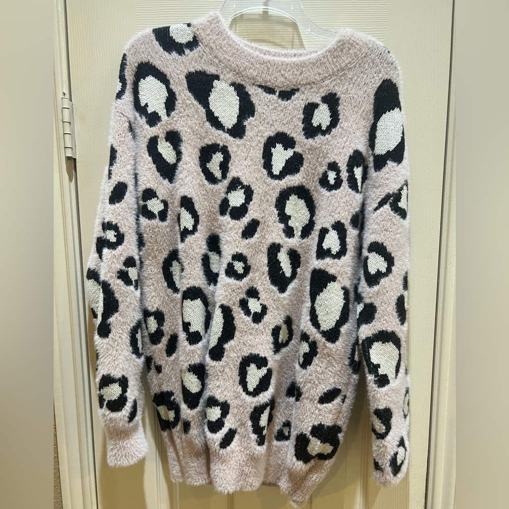 Animal print sweater